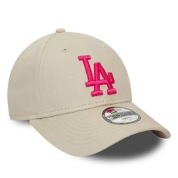 Beige LA Dodgers League Essential Youth 9FORTY Adjustable Cap