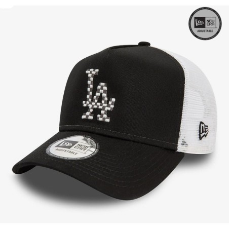 Black LA Dodgers Seasonal Infill A-Frame Trucker Cap