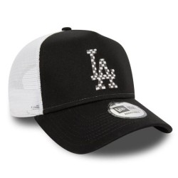 Black LA Dodgers Seasonal Infill A-Frame Trucker Cap