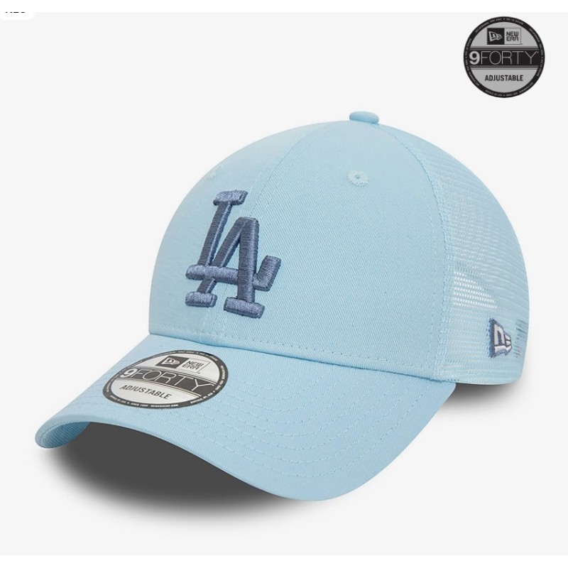 Pastel Blue LA Dodgers Home Field 9FORTY Trucker Cap