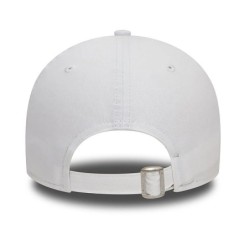 White LA Dodgers Team Outline 9FORTY Adjustable Cap