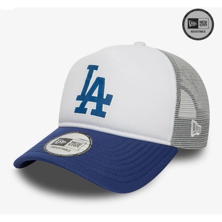 Blue LA Dodgers MLB Logo A-Frame Trucker Cap