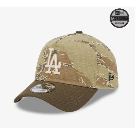 Green LA Dodgers Two-Tone Tiger Camo 9FORTY A-Frame Cap