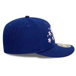 Dark Blue LA Dodgers Cherry Blossom Low Profile 59FIFTY Fitted Cap