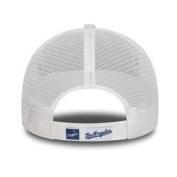 White LA Dodgers Home Field 9FORTY Trucker Cap