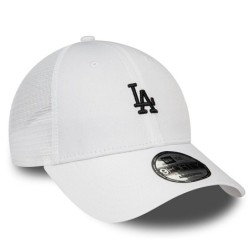 White LA Dodgers Home Field 9FORTY Trucker Cap