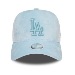 Blue LA Dodgers Velours Women's A-Frame Trucker Cap