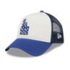 Blue LA Dodgers Check Flag 9FORTY A-Frame Trucker Cap