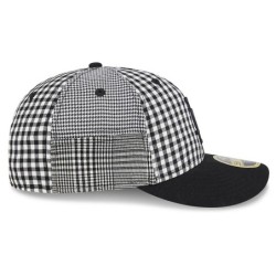 Black LA Dodgers Patch Plaid Low Profile 59FIFTY Fitted Cap