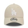 Beige LA Dodgers MLB Sidepatch 9FORTY Adjustable Cap