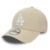 Beige LA Dodgers MLB Sidepatch 9FORTY Adjustable Cap