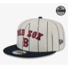 White Boston Red Sox Jersey Pinstripe 9FIFTY Snapback Cap