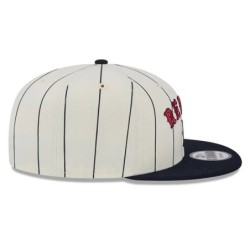 White Boston Red Sox Jersey Pinstripe 9FIFTY Snapback Cap