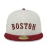 White Boston Red Sox Be Mine 59FIFTY Fitted Cap