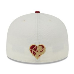 White Boston Red Sox Be Mine 59FIFTY Fitted Cap