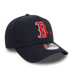 Dark Blue Boston Red Sox Lips 9FORTY A-Frame Adjustable Cap