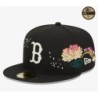 Black Boston Red Sox Cherry Blossom 59FIFTY Fitted Cap