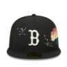 Black Boston Red Sox Cherry Blossom 59FIFTY Fitted Cap