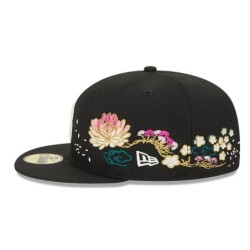 Black Boston Red Sox Cherry Blossom 59FIFTY Fitted Cap