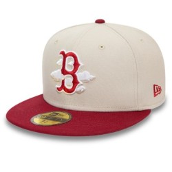 Beige Boston Red Sox 2Tone Cloud 59FIFTY Fitted Cap