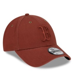 Brown Boston Red Sox Washed Canvas 9FORTY Adjustable Cap