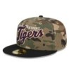 Green Detroit Tigers Camo All Over Print 59FIFTY Fitted Cap