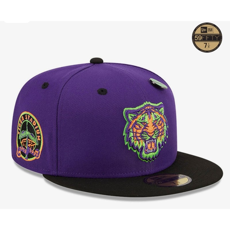 Purple Detroit Tigers Trick Or Treat 59FIFTY Fitted Cap