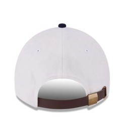 White Detroit Tigers Leather Strap 9TWENTY Adjustable Cap