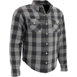 Milwaukee Leather MPM1630 Men's Plaid Flannel Biker Shirt