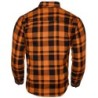 BGA Flow Flannel Motorcycle Shirt Orange/Black