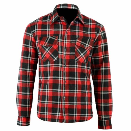 BGA Blend Motorcycle Shirt Red/Black/White with CE Approved Armor