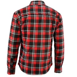 BGA Blend Motorcycle Shirt Red/Black/White with CE Approved Armor