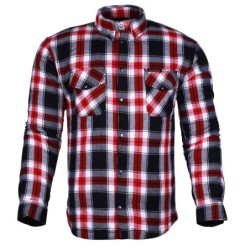 BGA Timber HD Motorcycle Shirt Red/White/Black