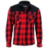 Bikers Gear CE Rifster Red Kevlar Lined Flannel Motorcycle Shirts