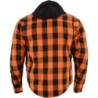 Milwaukee Leather MPM1642 Men's Plaid Hooded Flannel Biker Shirts