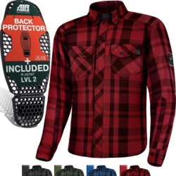 SHIMA RENEGADE MEN 2 Motorcycle Shirt for Men - Armored shirt Red