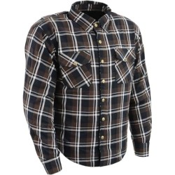 Milwaukee Leather MPM1643 Men's Plaid Flannel Approved Armo Shirt