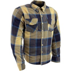 Milwaukee Leather MPM1639 Plaid Flannel Armored Motorcycle Shirt