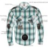 Milwaukee Leather MPM1639 Plaid Flannel Armored Motorcycle Shirt