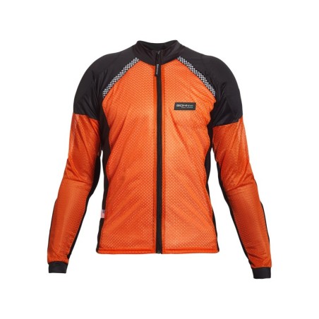 Airtex™ – Mesh Armored Motorcycle Shirt – Hi-Vis Orange