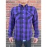 Kevlar Flannel Motorcycle Riding Shirt – Purple