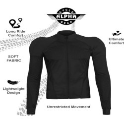 ALPHA CYCLE GEAR Motorcycle Shirt Armor Mesh Shirt for Men and Women