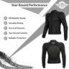 ALPHA CYCLE GEAR Motorcycle Shirt Armor Mesh Shirt for Men and Women