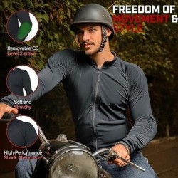 WICKED STOCK Breathable All Seasons Motorcycle Riding Shirt