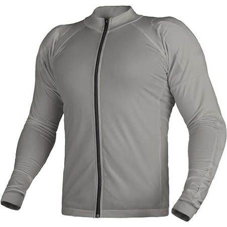 WICKED STOCK Breathable All Seasons Motorcycle Riding Shirt Gray