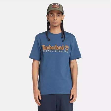 Timberland Men's Short Sleeve Embroidery Logo T-Shirt