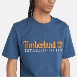 Timberland Men's Short Sleeve Embroidery Logo T-Shirt