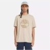 Men's Garment Dye Logo Graphic T-Shirt，Timberland