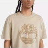 Men's Garment Dye Logo Graphic T-Shirt，Timberland