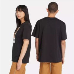 Square Stack Logo Short Sleeve T-Shirt,Black